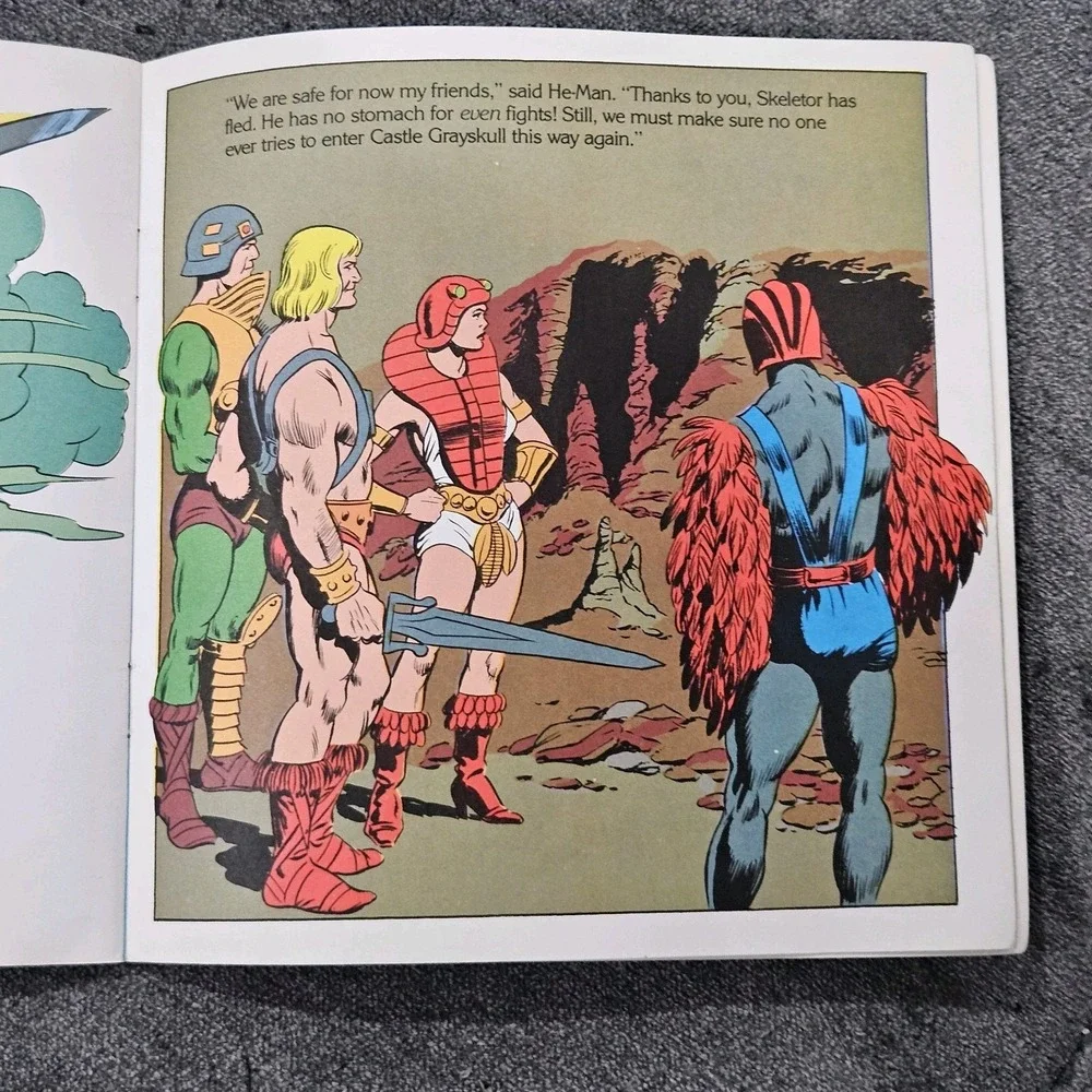 Vintage Masters‎ of the Universe Caverns of Fear 1983 He-Man Skeletor Book